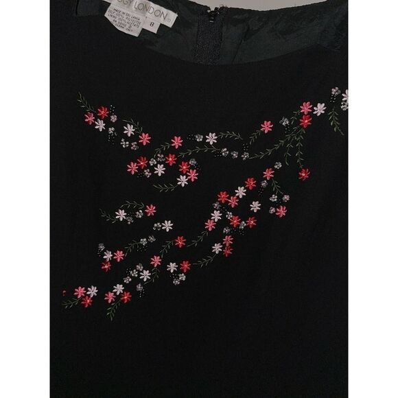 Maggy London embroidered black evening gown - size‎ 8 - Picture 5 of 5